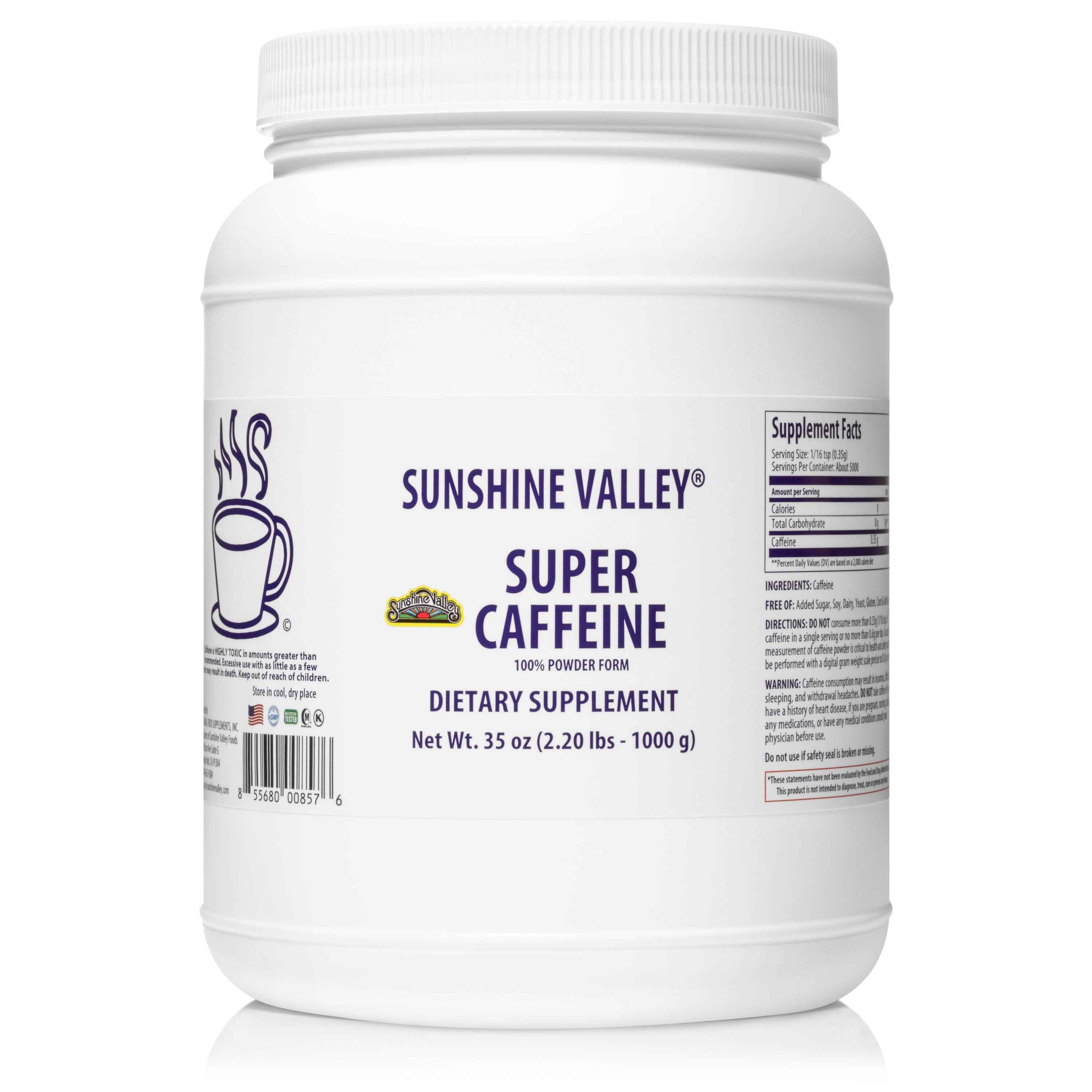Sunshine Valley® Super Caffeine Dietary Supplement Powder Thirty Five Ounces