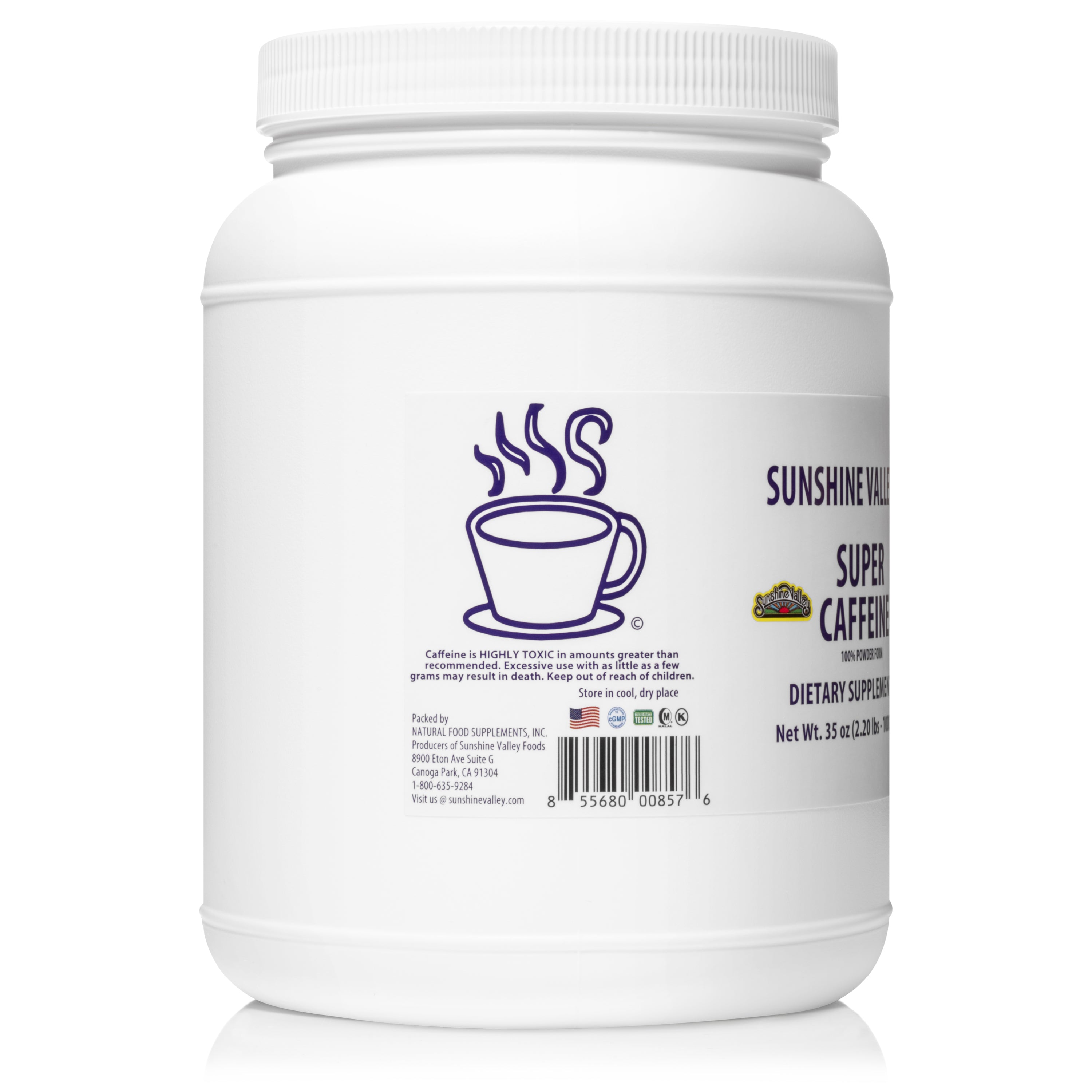Sunshine Valley® Super Caffeine Dietary Supplement Powder Thirty Five Ounces