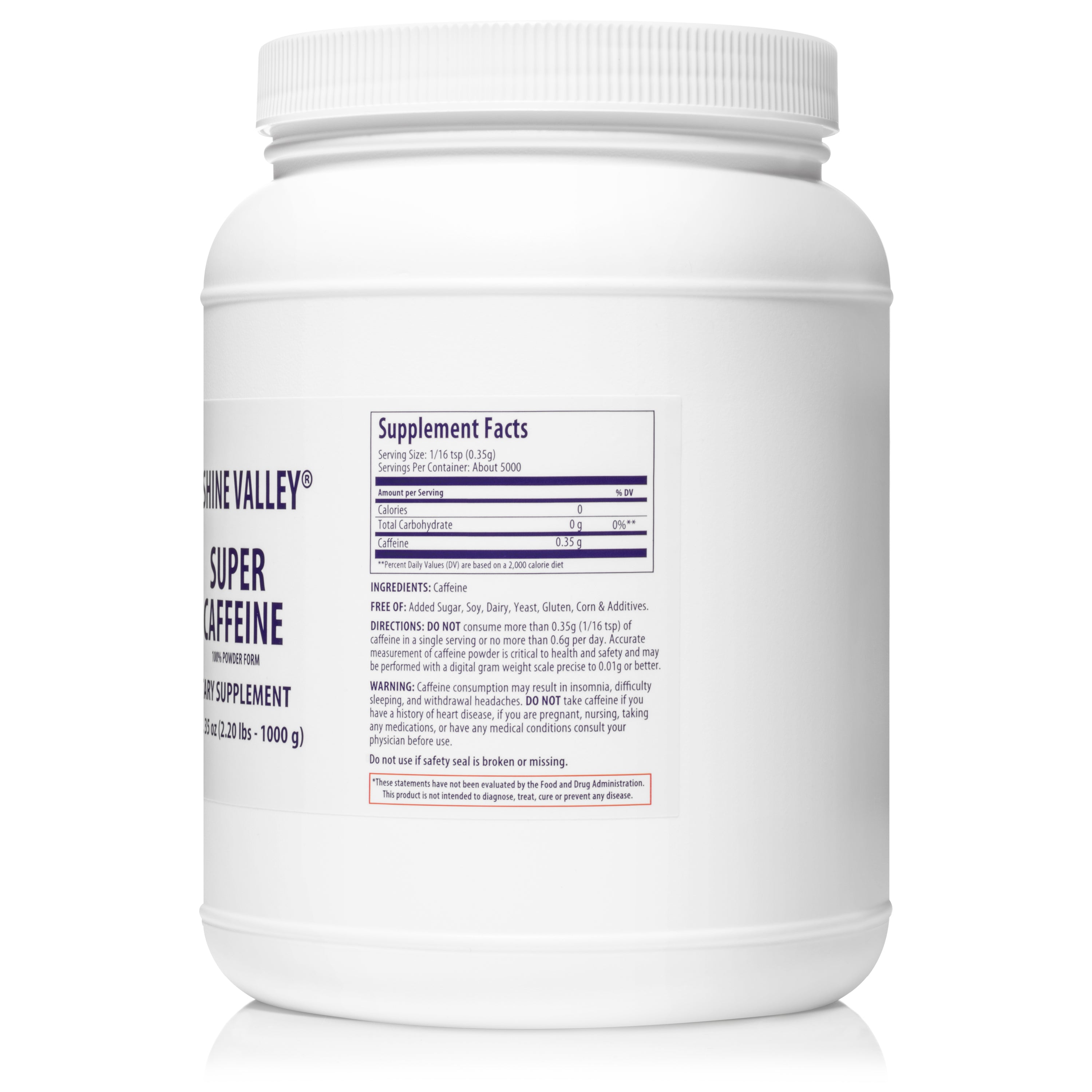Sunshine Valley® Super Caffeine Dietary Supplement Powder Thirty Five Ounces