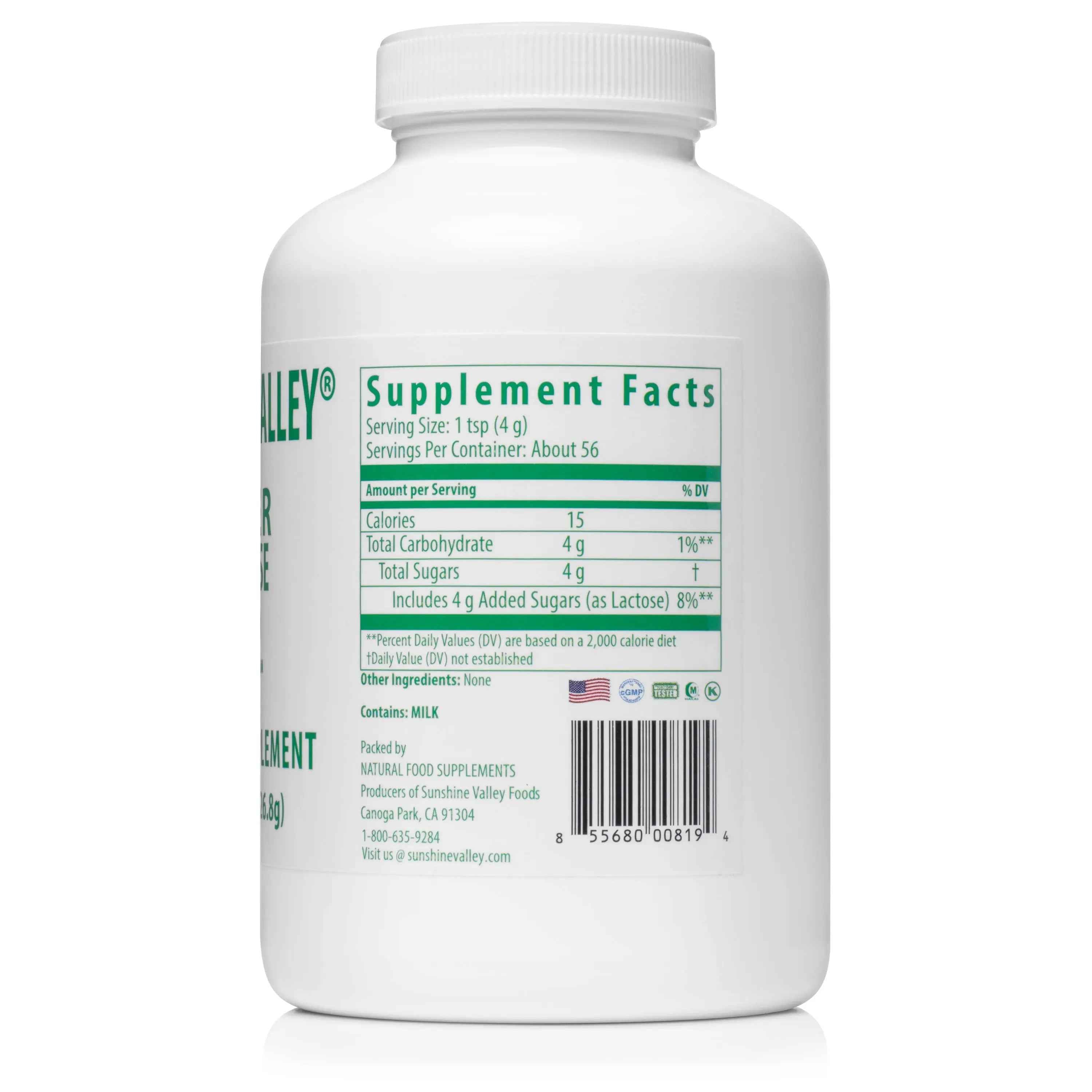 Sunshine Valley® Super Lactose 6270 Dietary Supplement Powder Eight Ounces