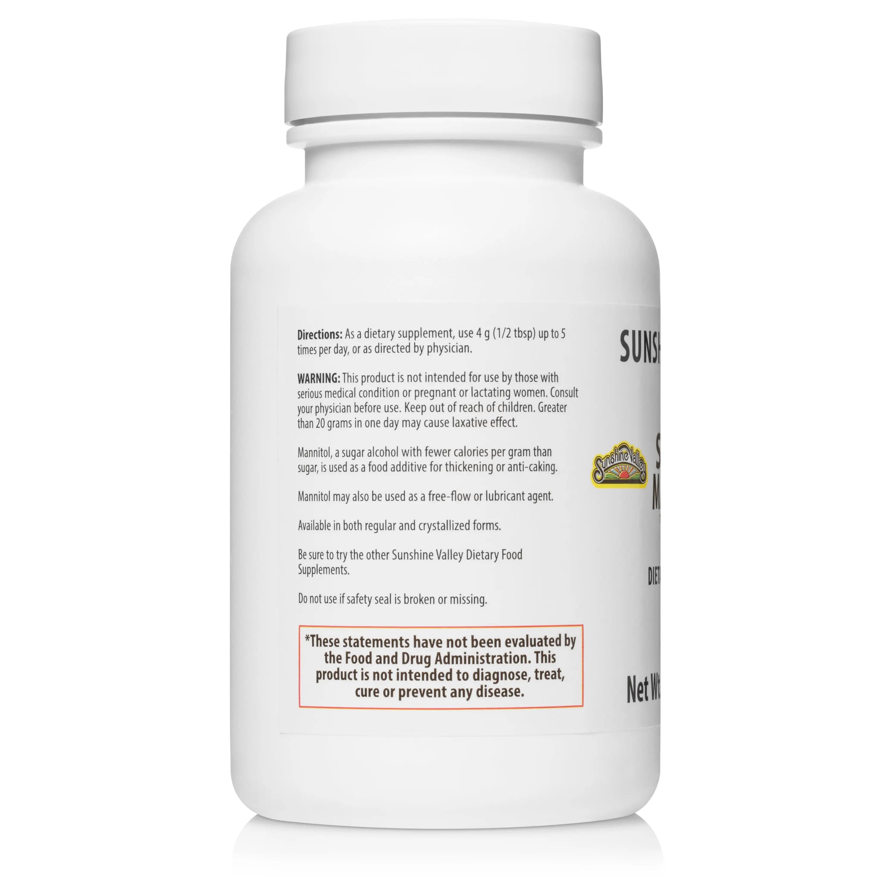 Super Mannitol Powder – Dietary Supplement – 2 oz Sunshine Valley