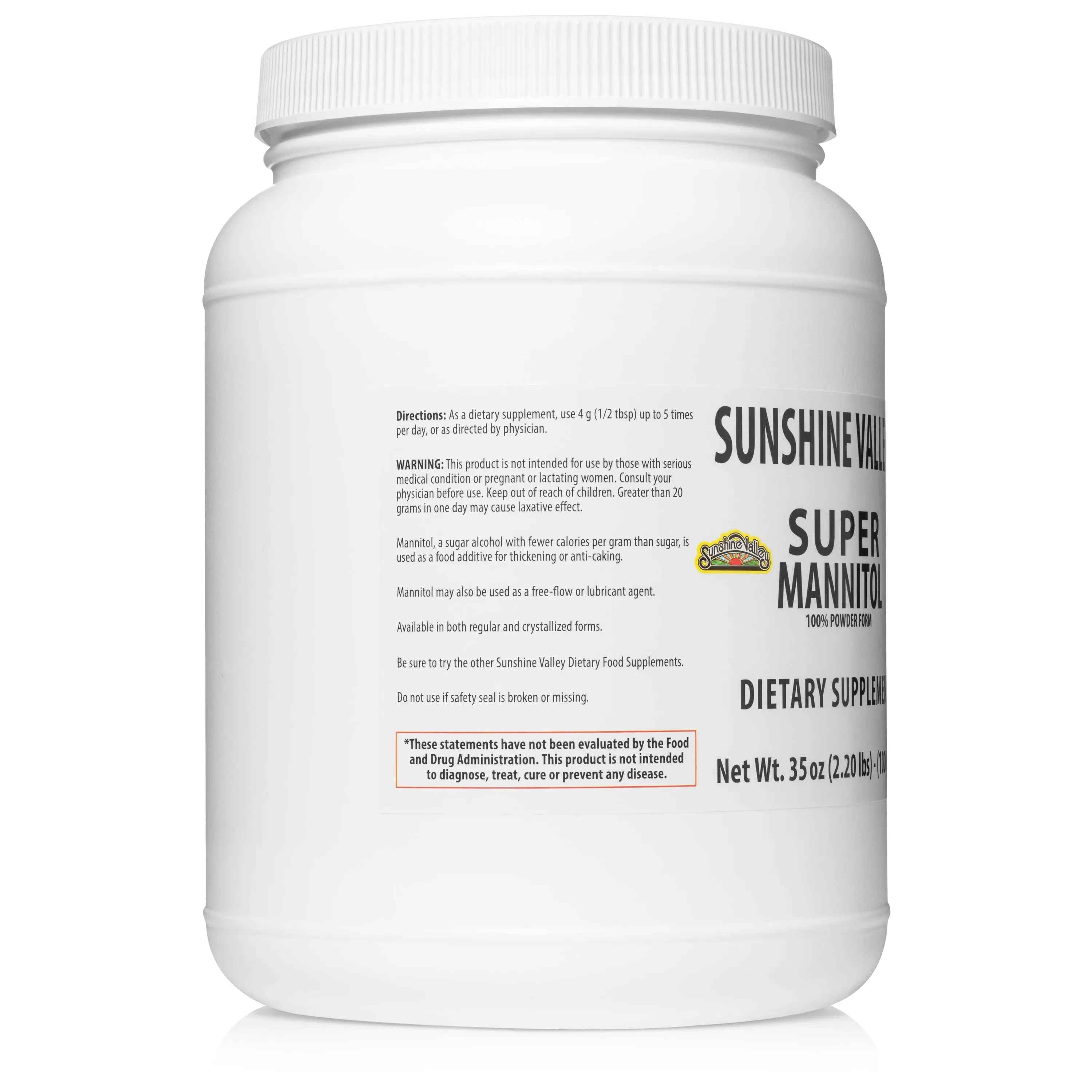 Sunshine Valley® Super Mannitol Dietary Supplement Powder Thirty Five Ounces