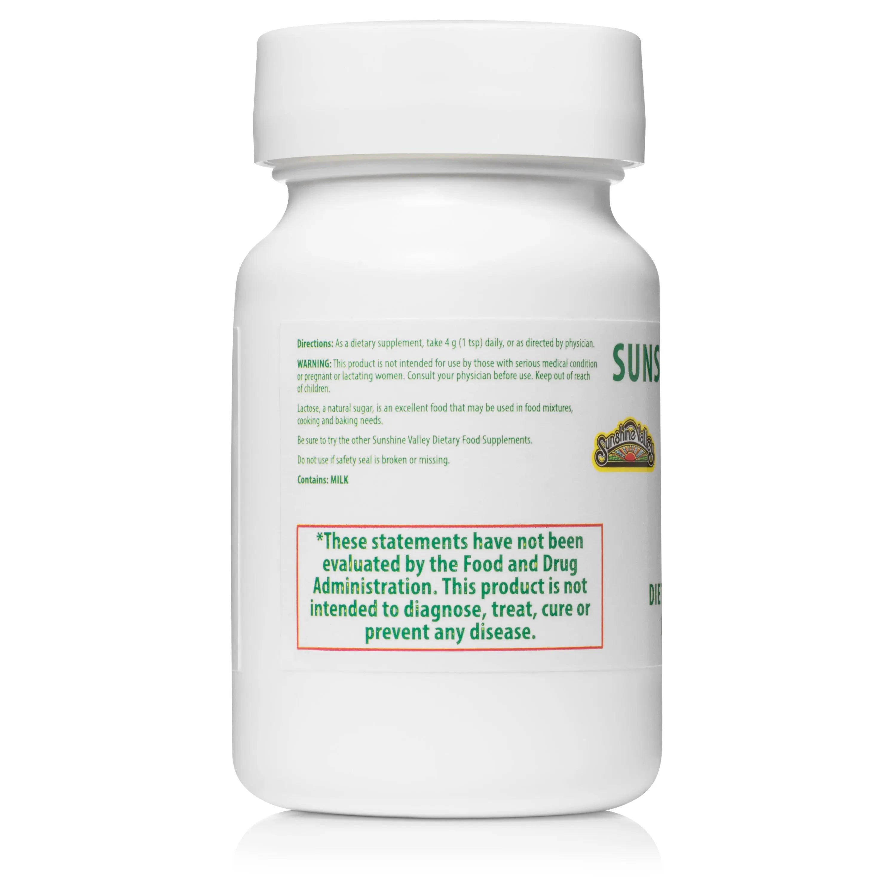 Super Lactose 6270 Dietary Supplement Powder – 1 oz Sunshine Valley