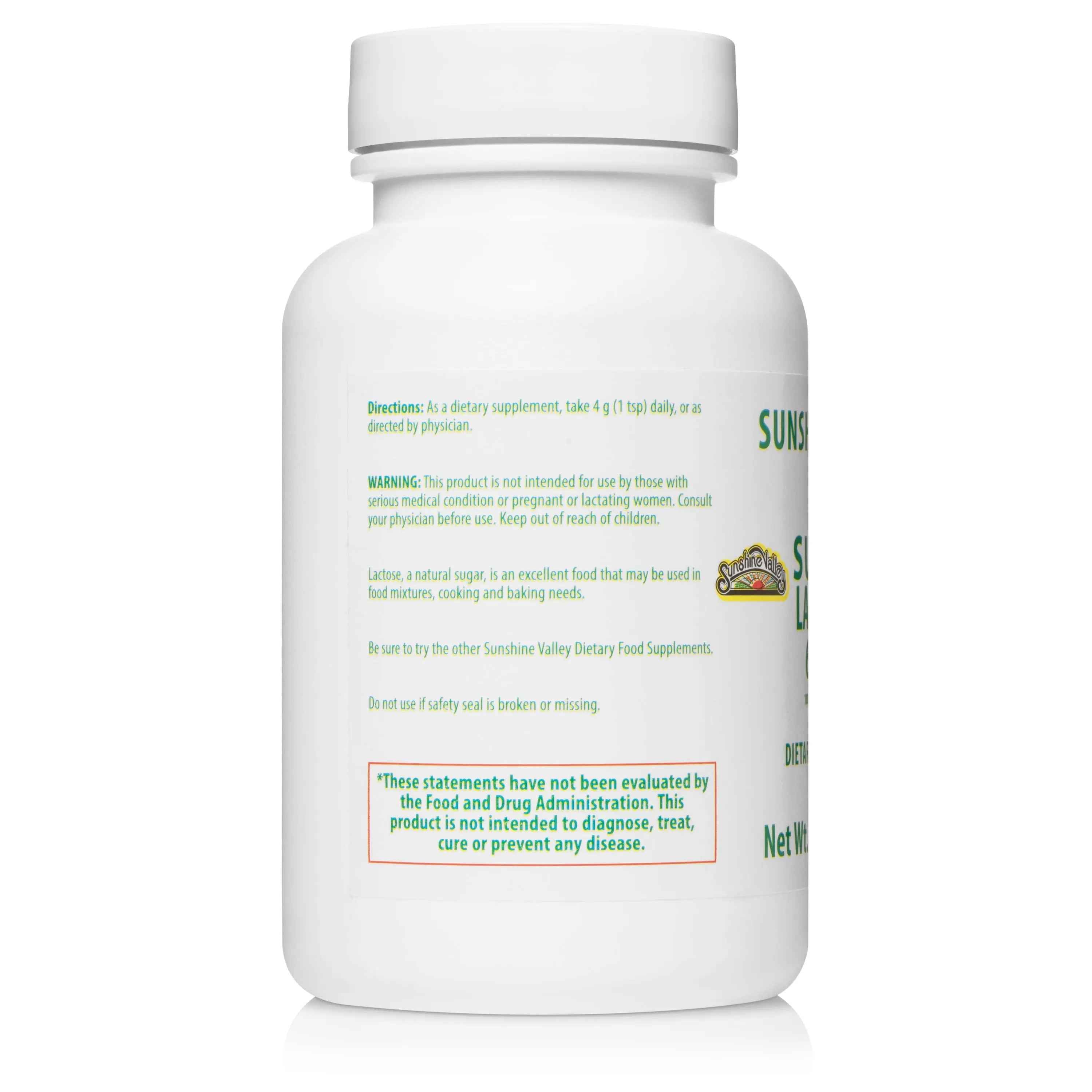 Sunshine Valley® Super Lactose 6270 Dietary Supplement Powder Two Ounces