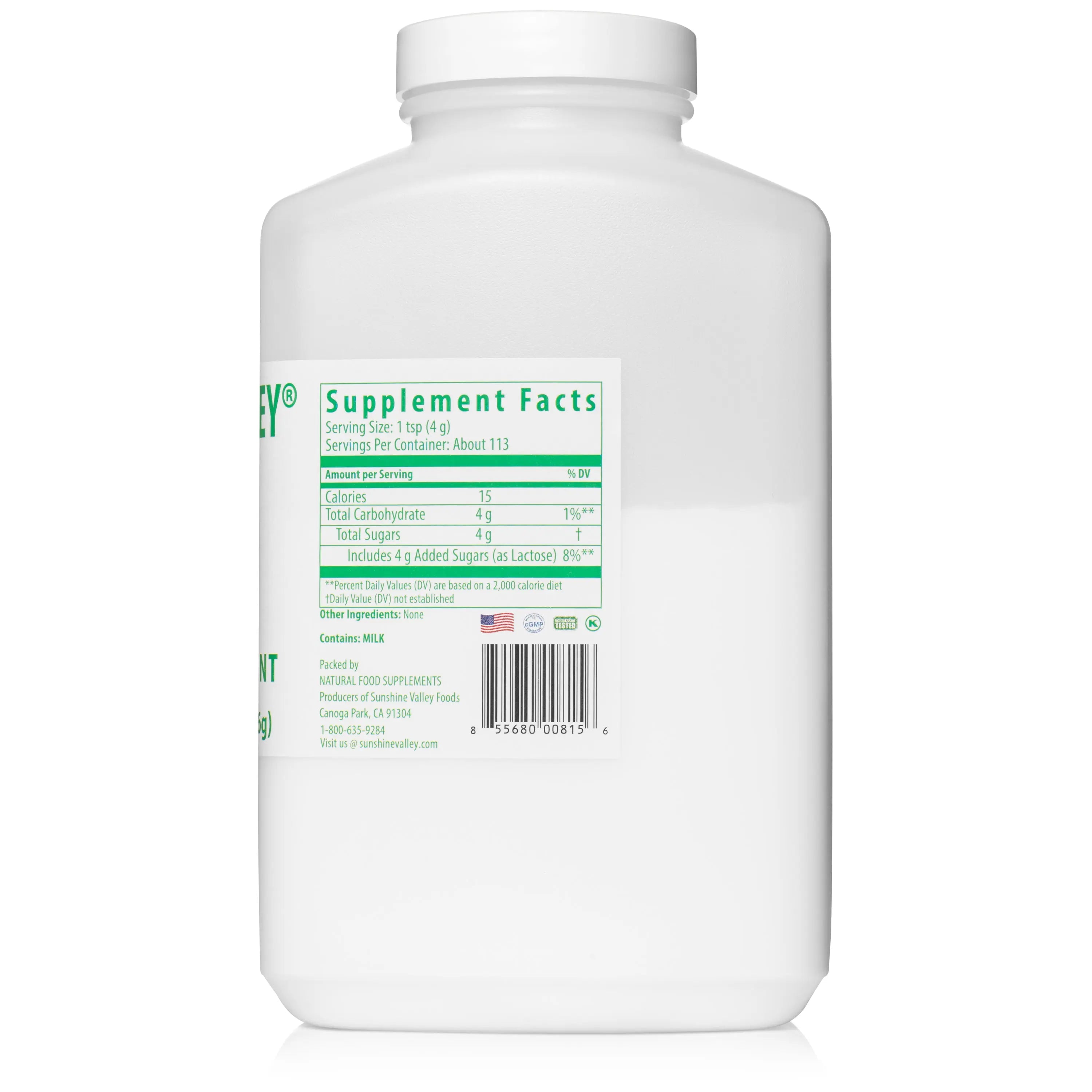 Super Lactose 6270 Dietary Supplement Powder – 16 oz Sunshine Valley