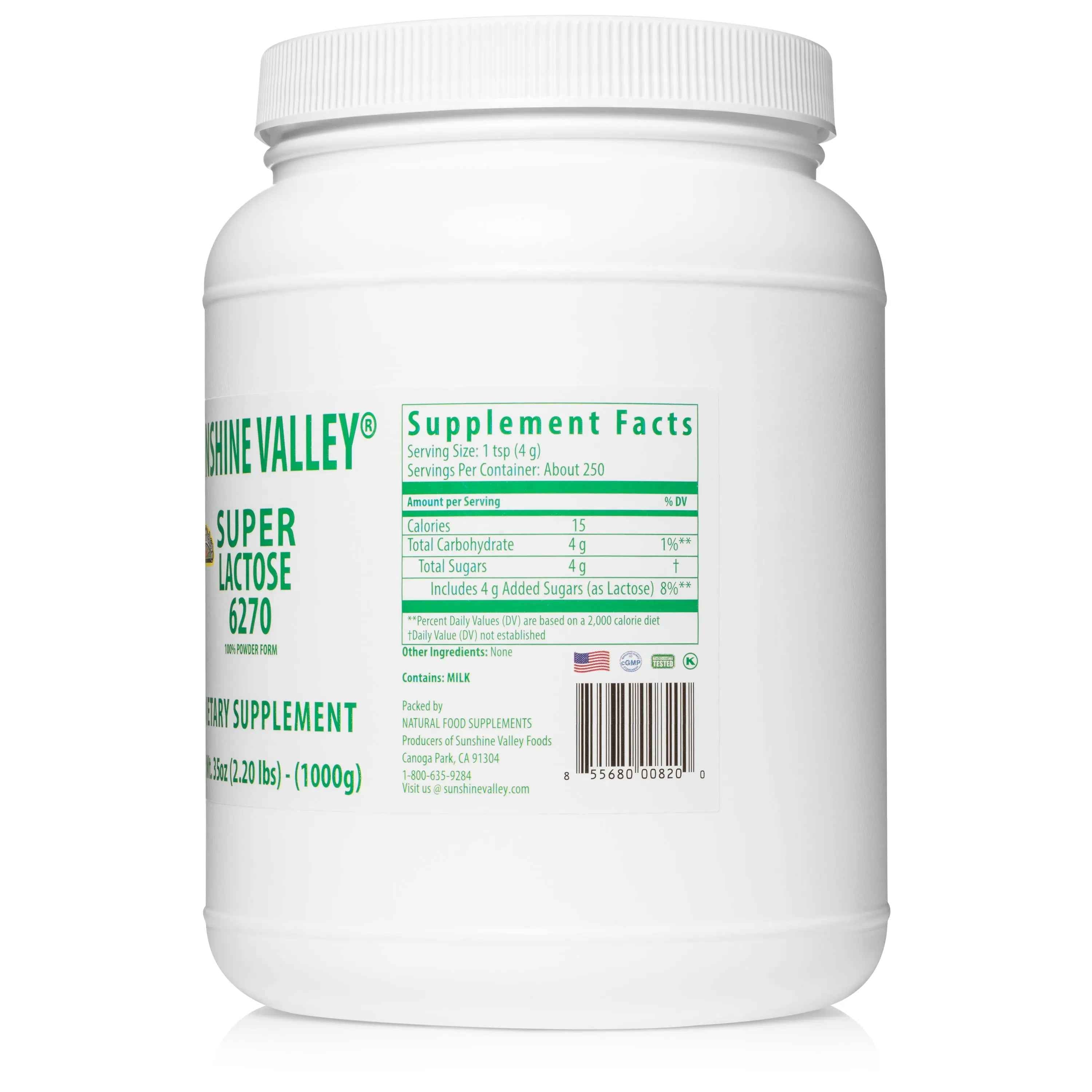 Sunshine Valley® Super Lactose 6270 Dietary Supplement Powder Thirty Five Ounces