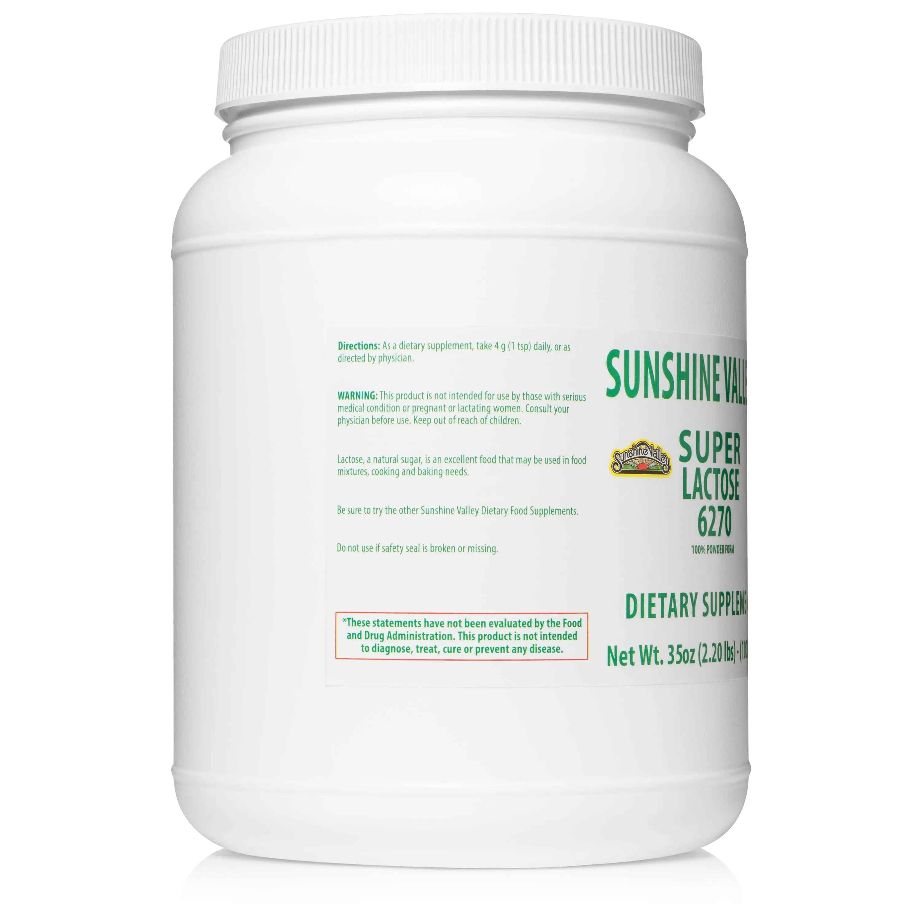 Sunshine Valley® Super Lactose 6270 Dietary Supplement Powder Thirty Five Ounces