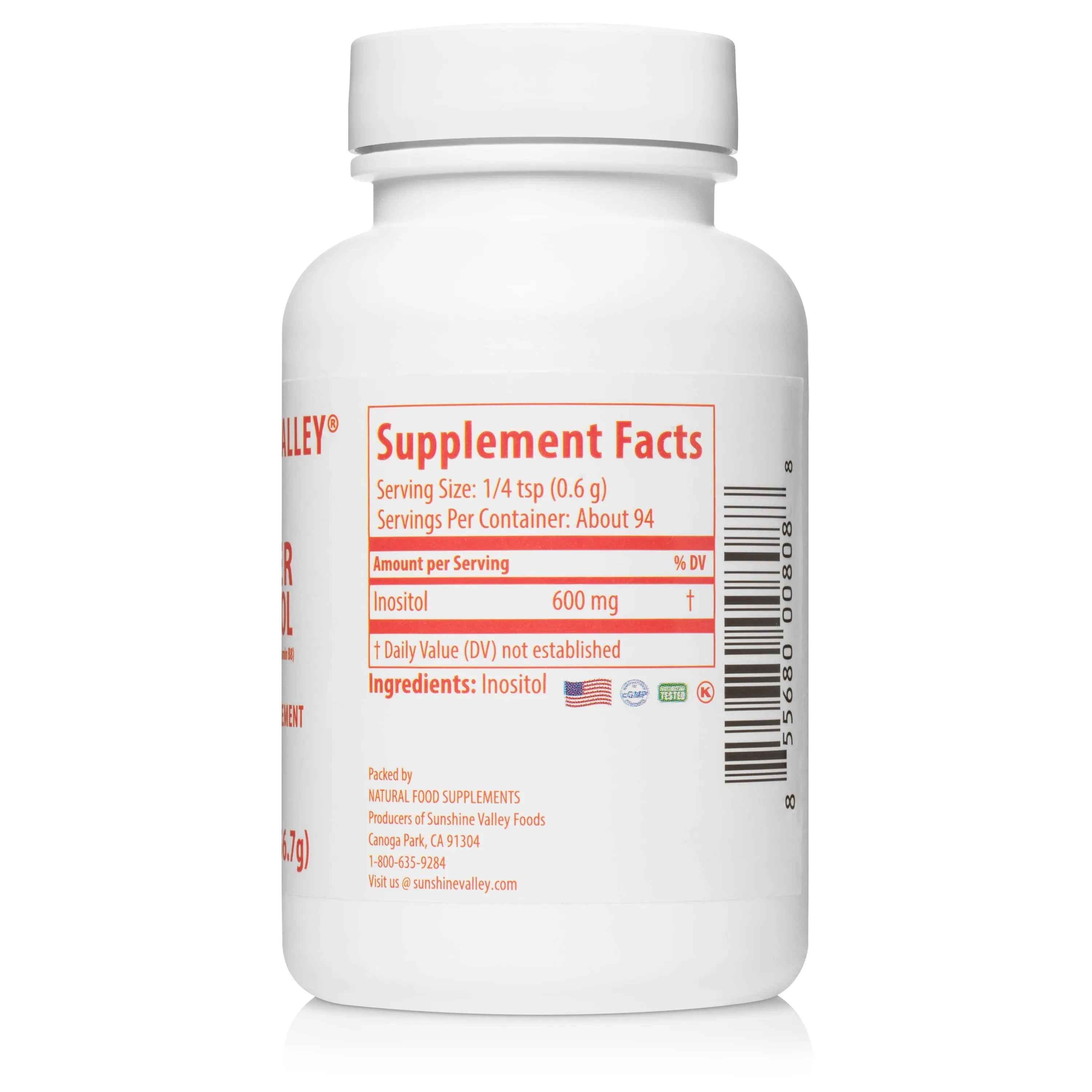 Sunshine Valley® Super Inositol Dietary Supplement Powder Two Ounces