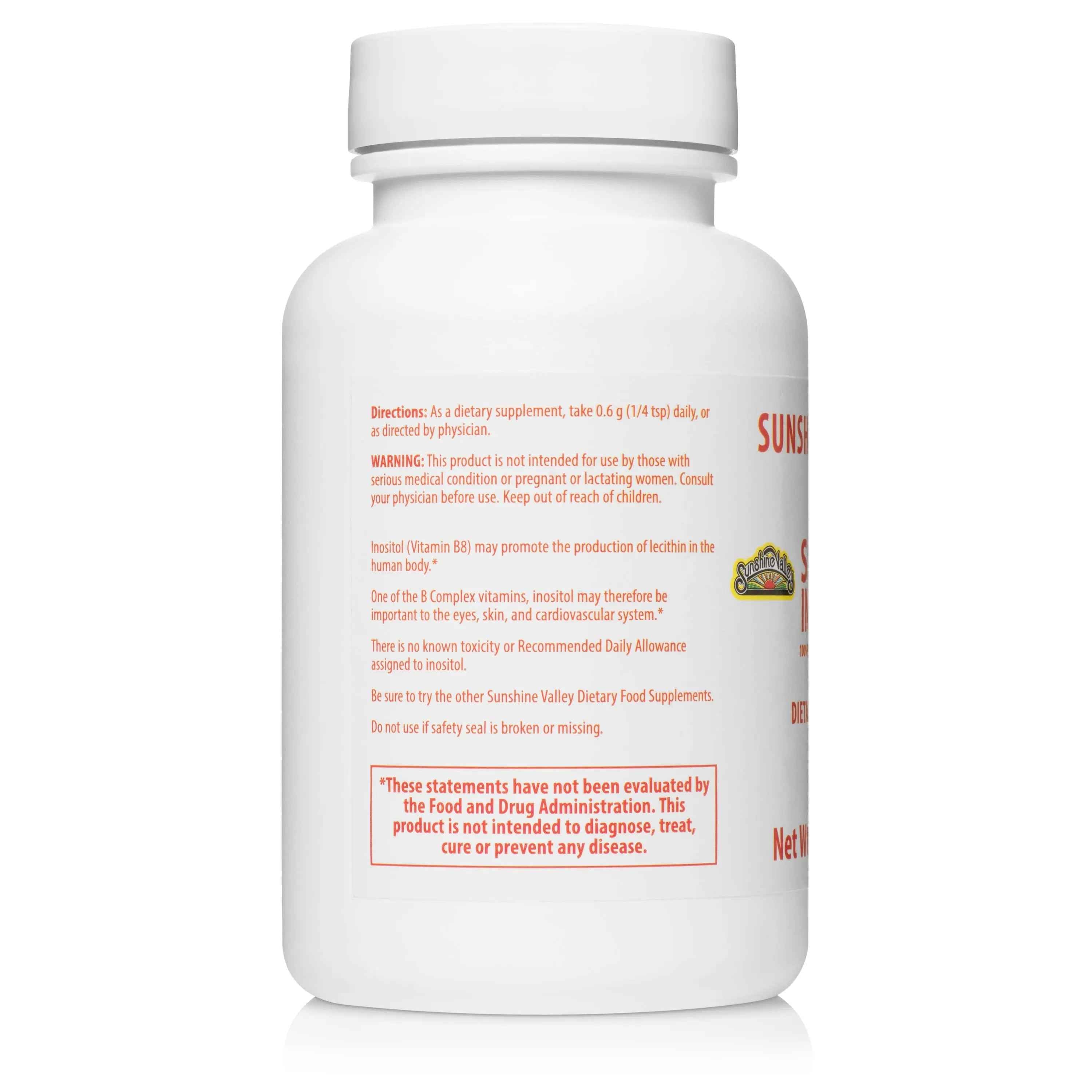 Sunshine Valley® Super Inositol Dietary Supplement Powder Two Ounces