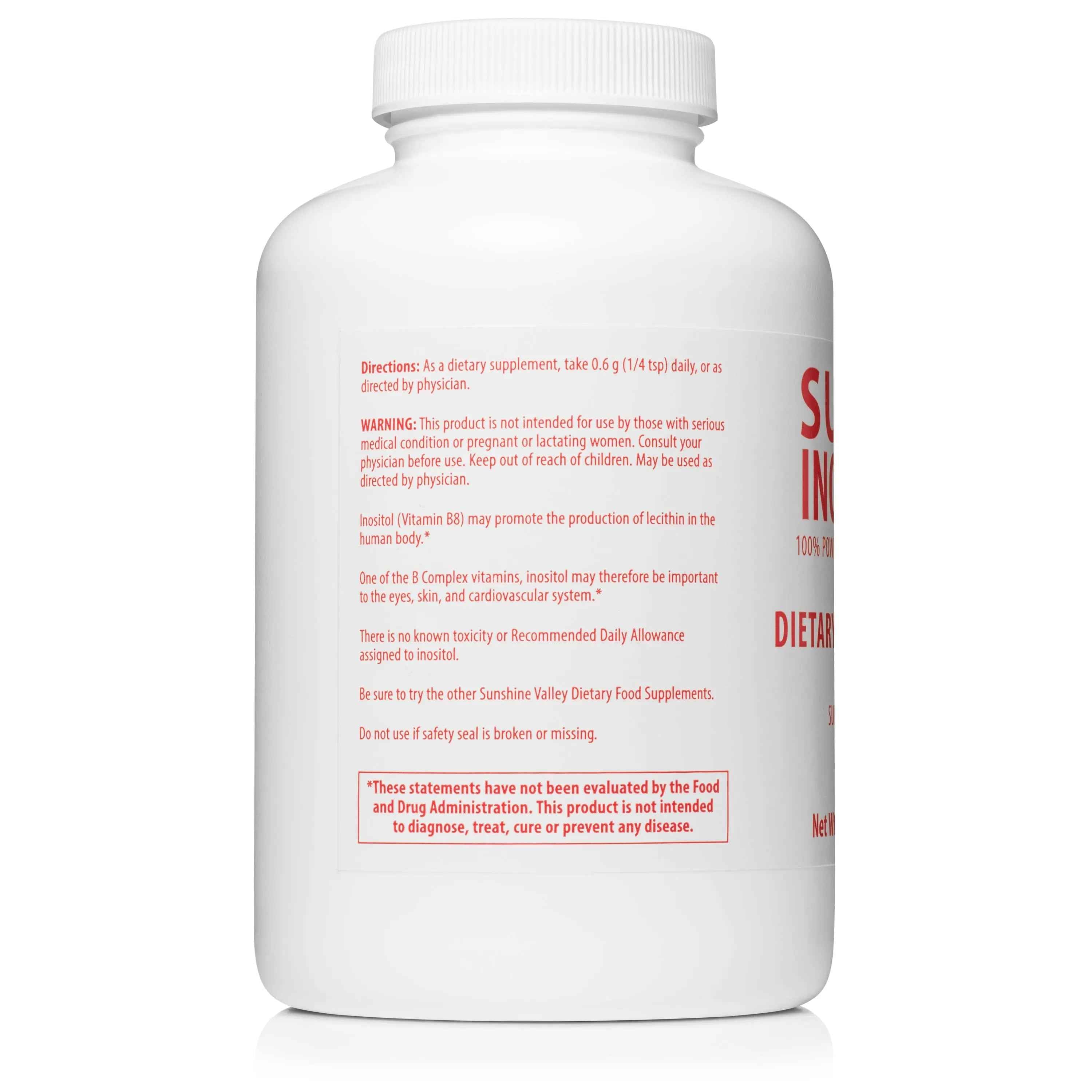 Sunshine Valley® Super Inositol Dietary Supplement Powder Eight Ounces