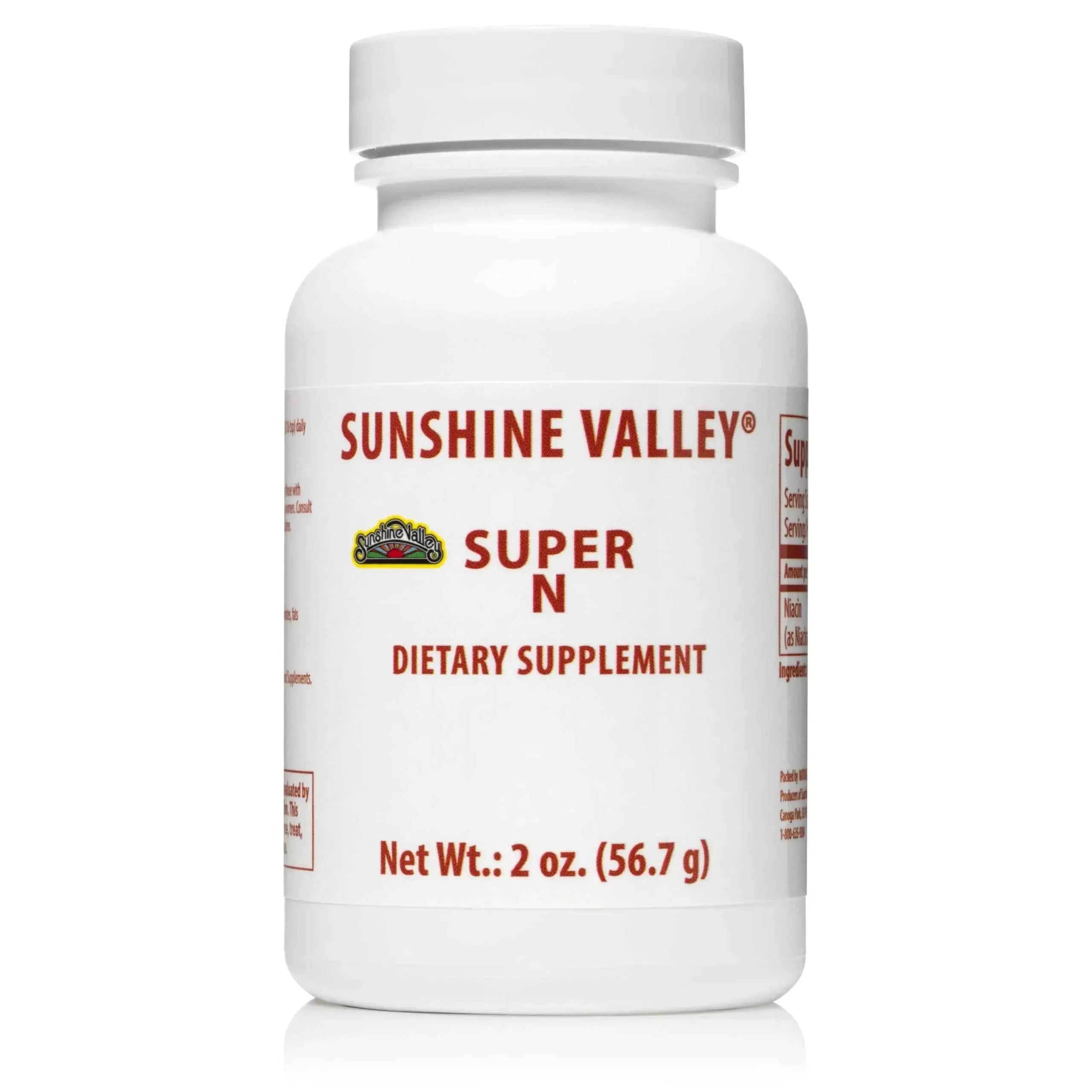 Sunshine Valley® Super Niacinamide Vitamin B3 Dietary Supplement Powder Two Ounces