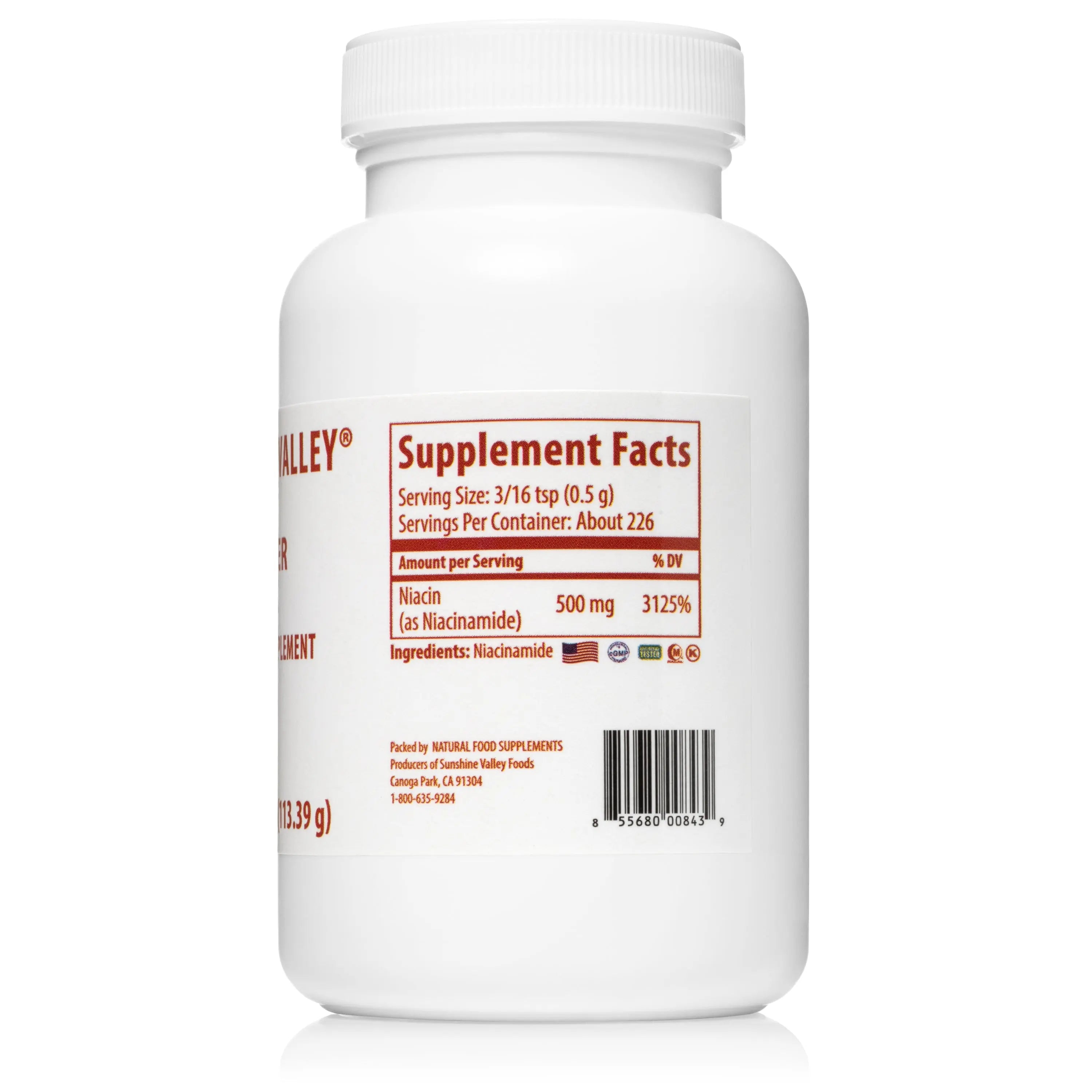 Super N Niacinamide Powder (Vitamin B3) - 4oz Sunshine Valley