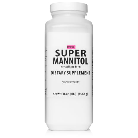 Super Mannitol Crystalized (Free Flow Pour) - Dietary Supplement - 16 oz