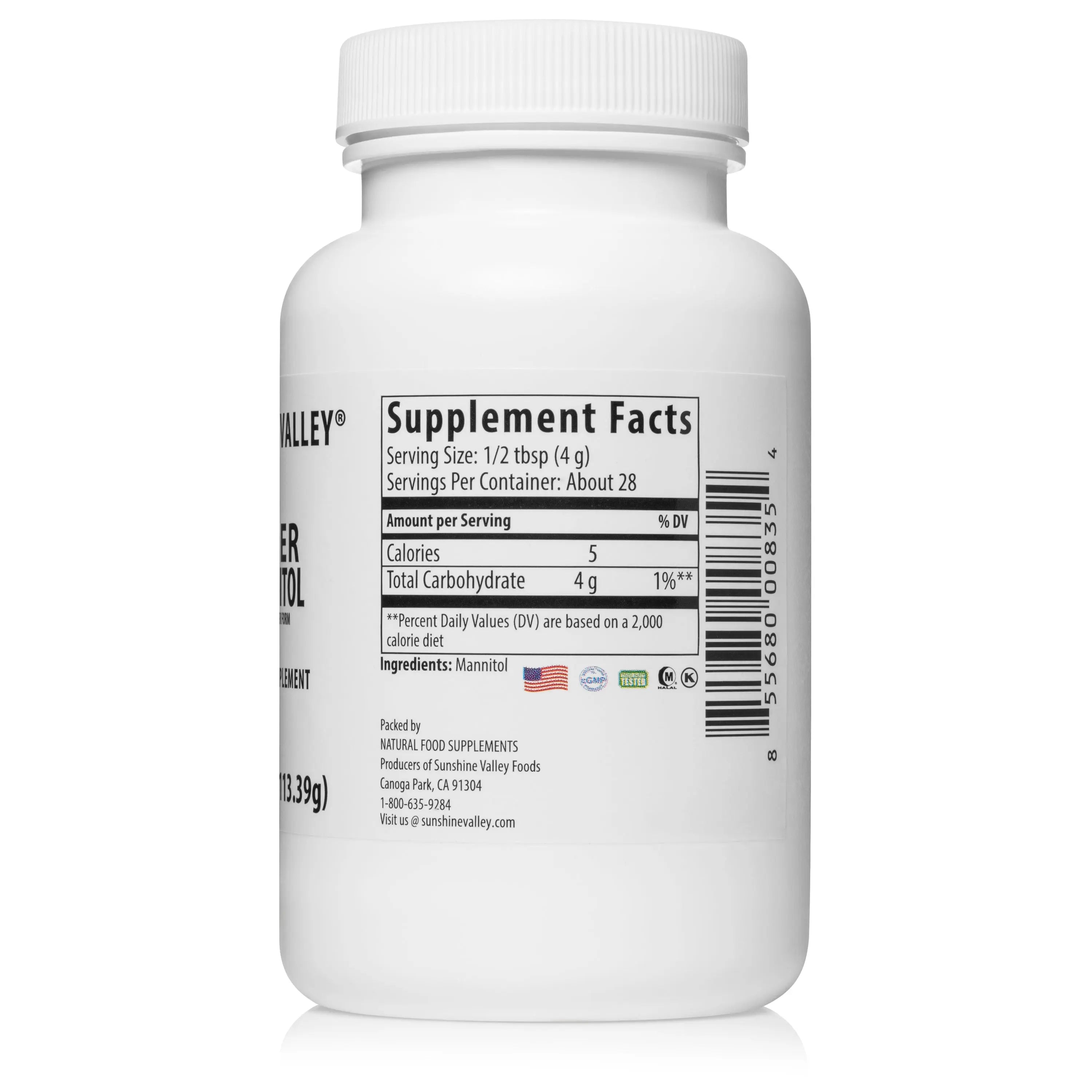 Super Mannitol Powder – Dietary Supplement – 4 oz Sunshine Valley