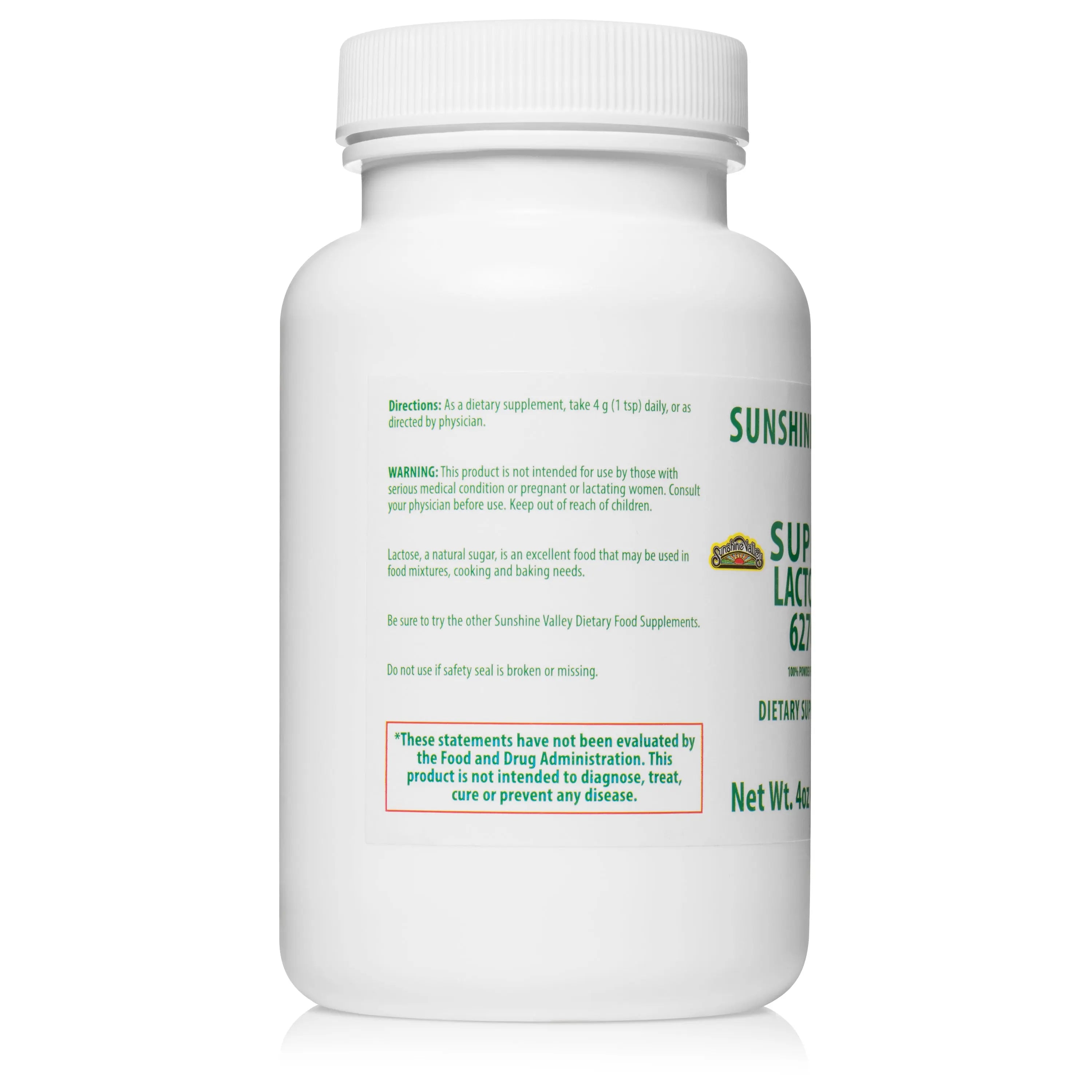 Super Lactose 6270 Dietary Supplement Powder – 4 oz Sunshine Valley