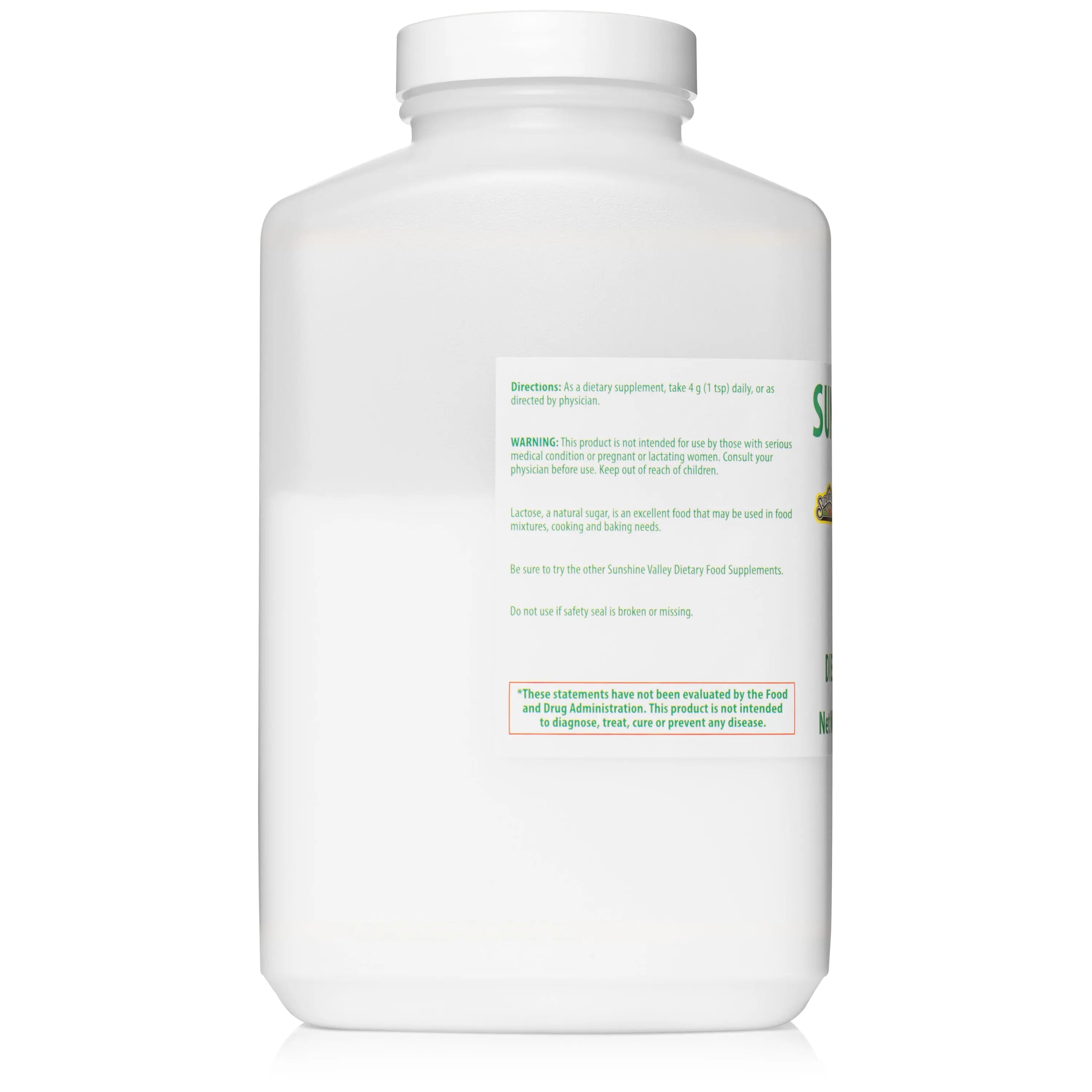 Super Lactose 6270 Dietary Supplement Powder – 16 oz Sunshine Valley