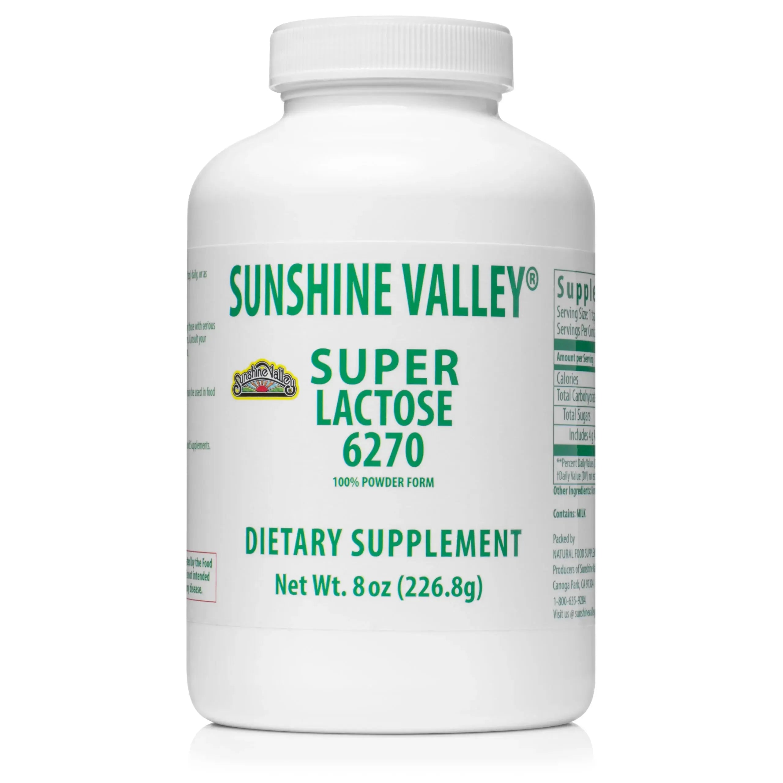 Super Lactose 6270 Dietary Supplement Powder – 8 oz Sunshine Valley