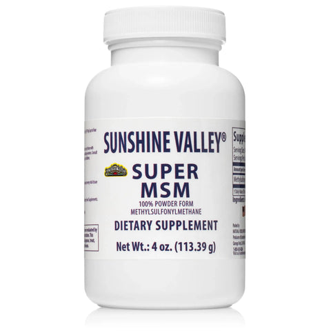 Super MSM Dietary Supplement Powder – Methylsulfonylmethane – 4 oz